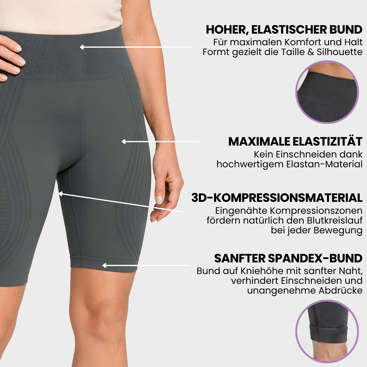 COREEX CelluFlex™ 3D-Kompressionsshorts 2.0