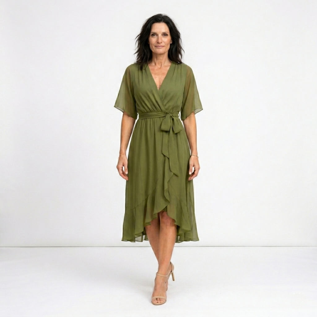 Monique - Robe midi fluide légère