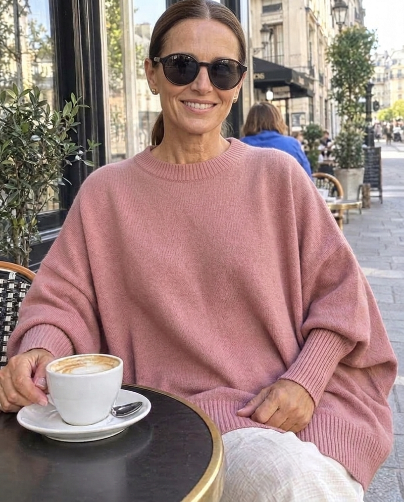 Rosalie | Oversize-Poncho-Pullover – Kundinnenfoto 5