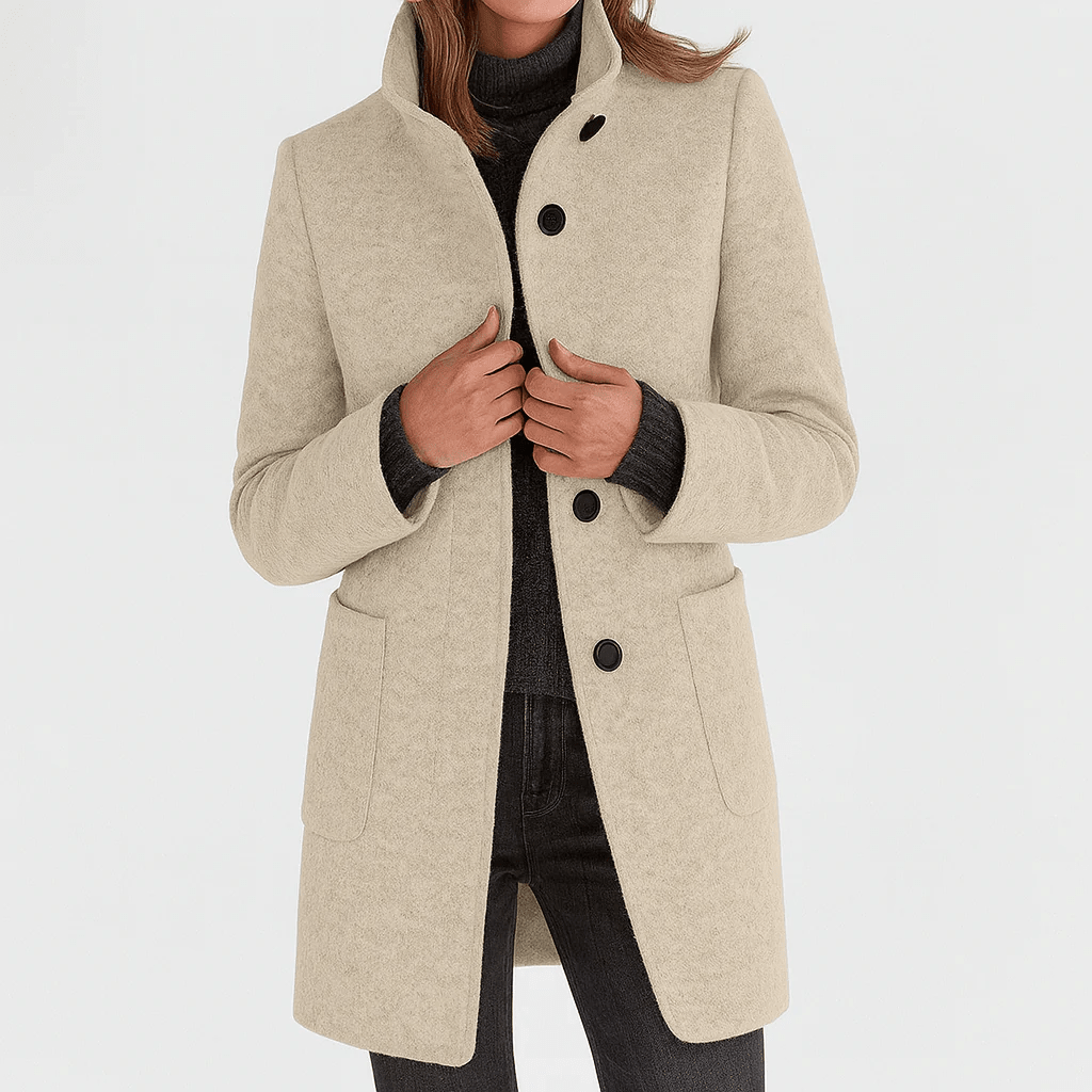 Beatrice™ | Classic Everyday Button Coat - Lene & Roth