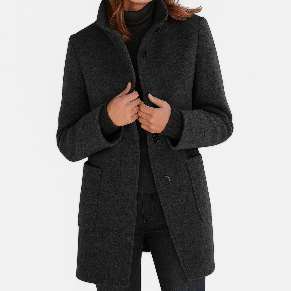 Beatrice™ | Classic Everyday Button Coat - Lene & Roth
