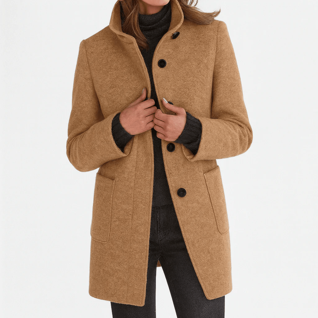Beatrice™ | Classic Everyday Button Coat - Lene & Roth
