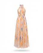 DELPHINE | Elegantes Neckholder-Maxi - Lene & Roth