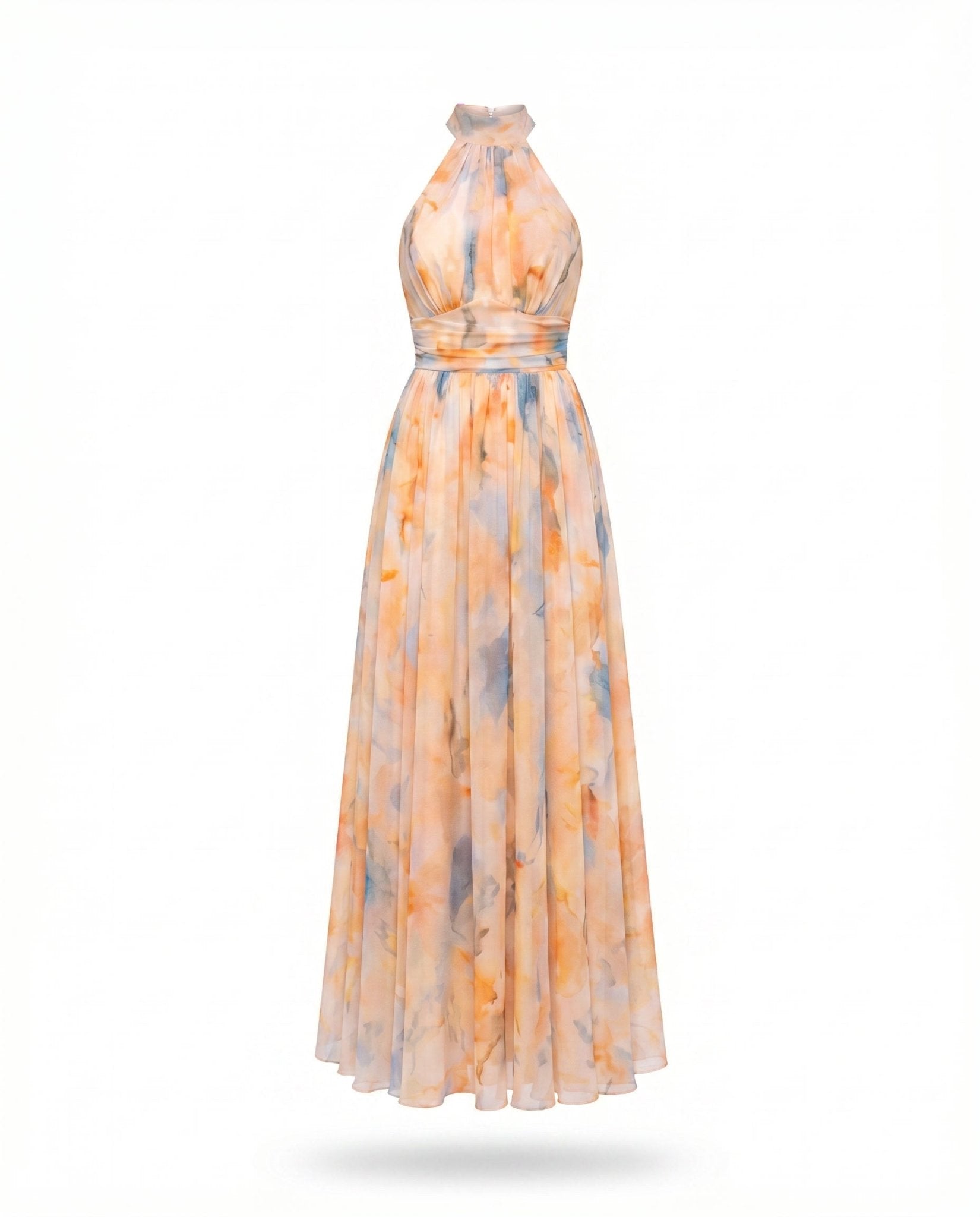 DELPHINE | Elegantes Neckholder-Maxi - Lene & Roth
