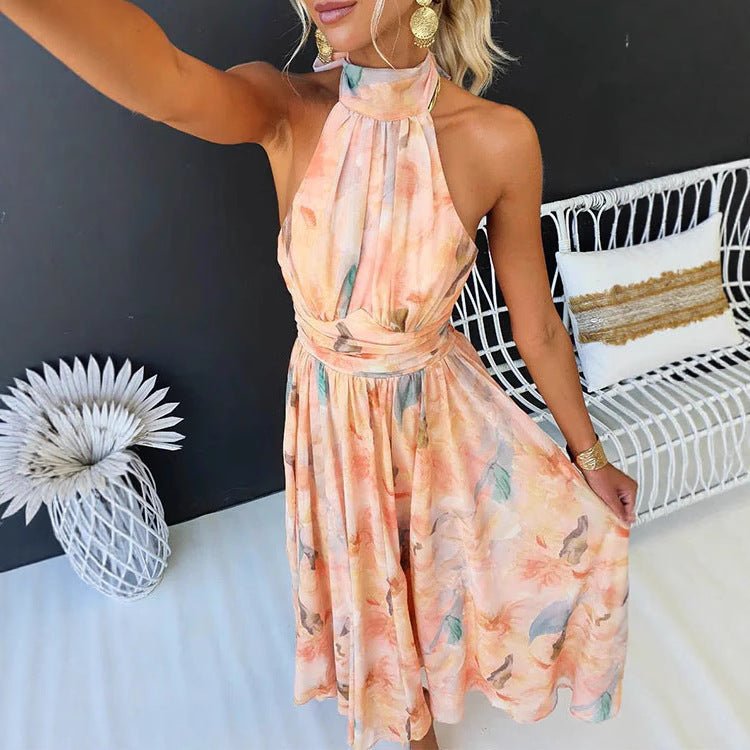 DELPHINE | Elegantes Neckholder-Maxi - Lene & Roth