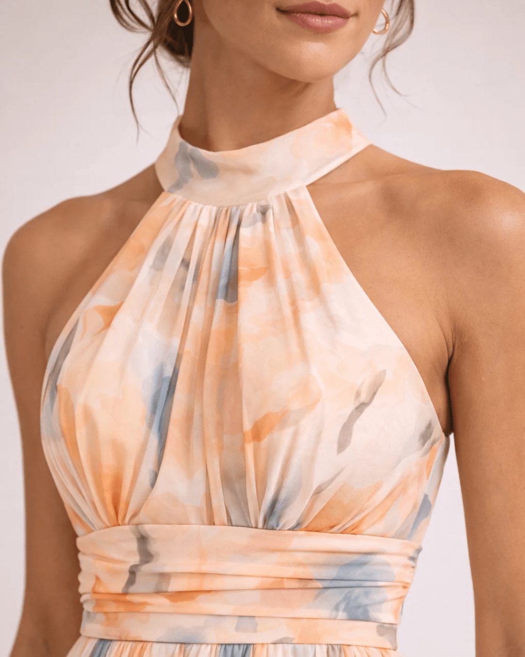 DELPHINE | Elegantes Neckholder-Maxi - Lene & Roth