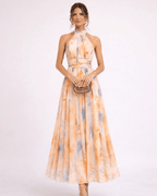 DELPHINE | Elegantes Neckholder-Maxi - Lene & Roth