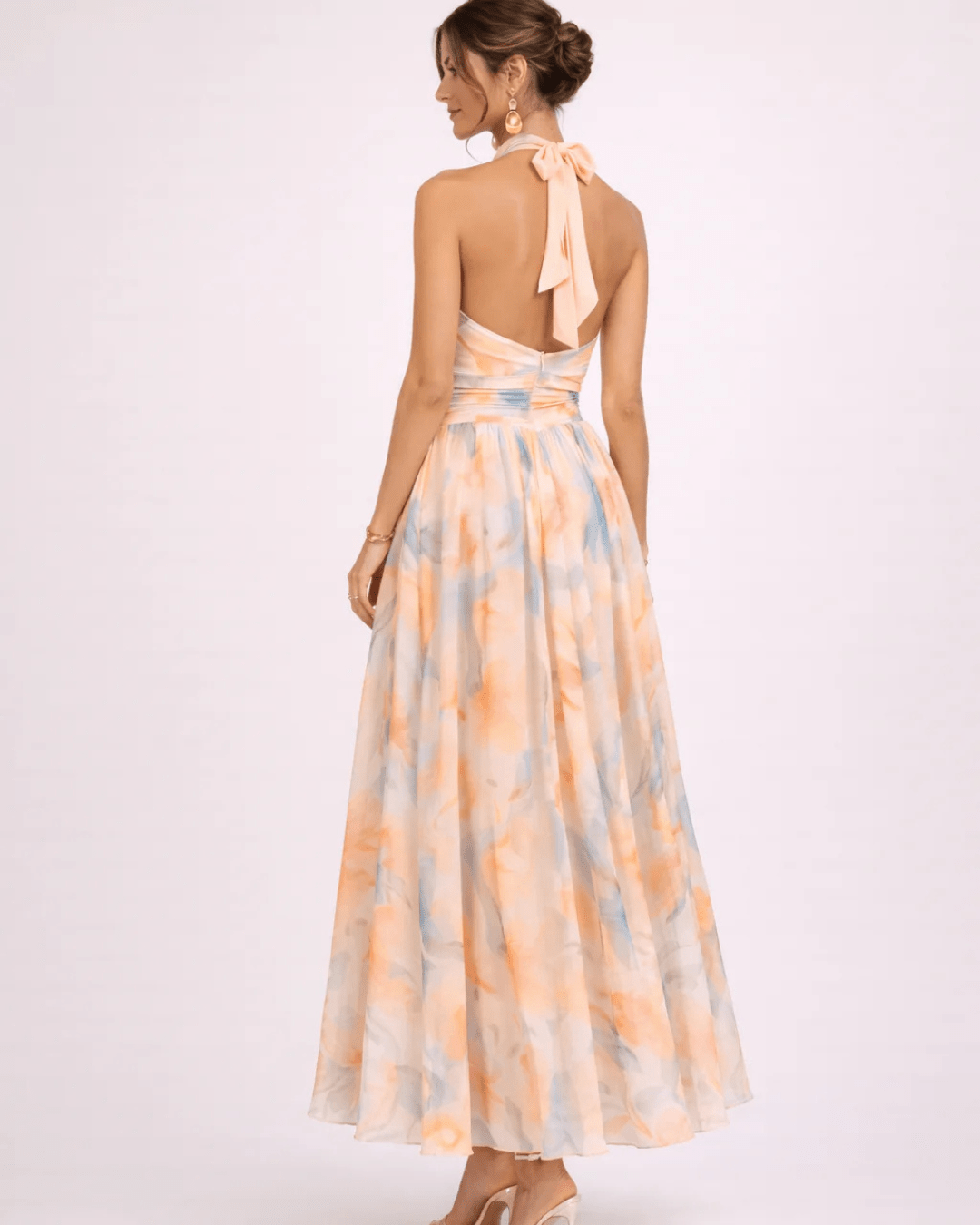DELPHINE | Elegantes Neckholder-Maxi - Lene & Roth