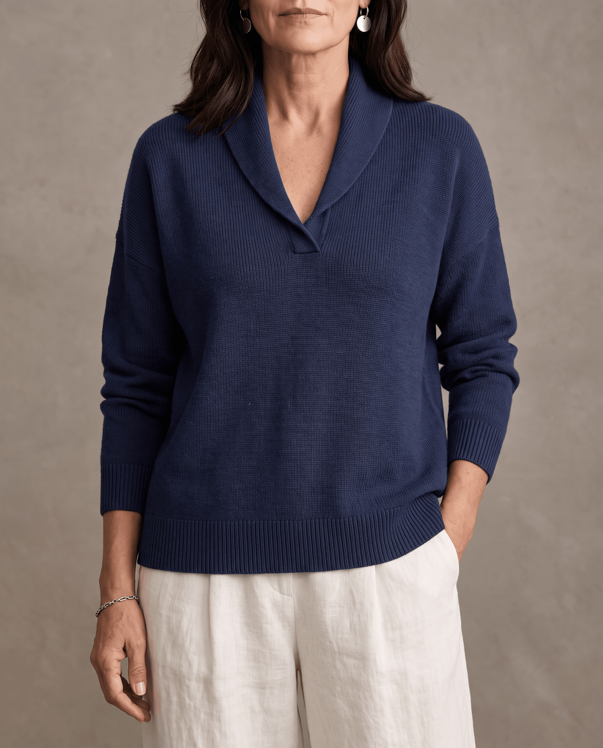 Elise | Bequemer Pullover mit V-Ausschnitt - Lene & Roth