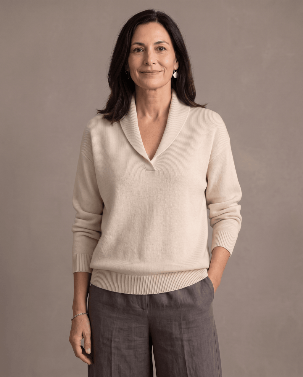 Elise | Bequemer Pullover mit V-Ausschnitt - Lene & Roth