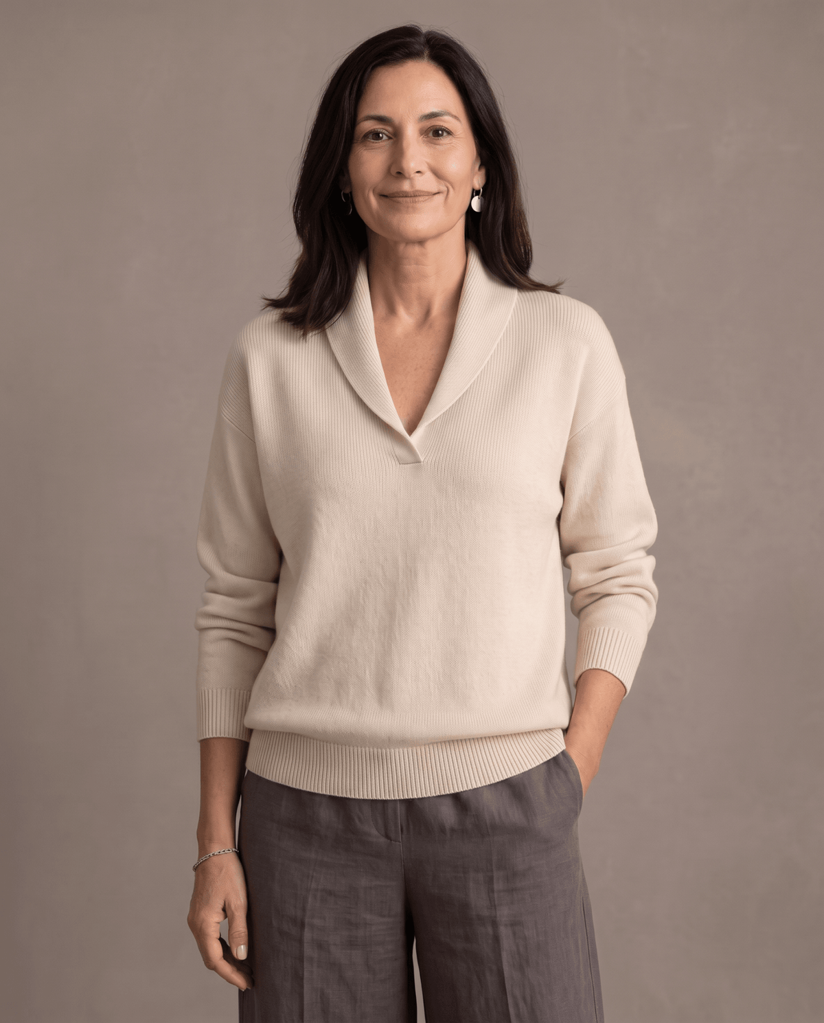 Elise | Bequemer Pullover mit V-Ausschnitt - Lene & Roth