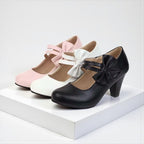 Hanna | Mary-Jane-Pumps mit Schleife - Lene & Roth