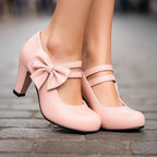 Hanna | Mary-Jane-Pumps mit Schleife - Lene & Roth