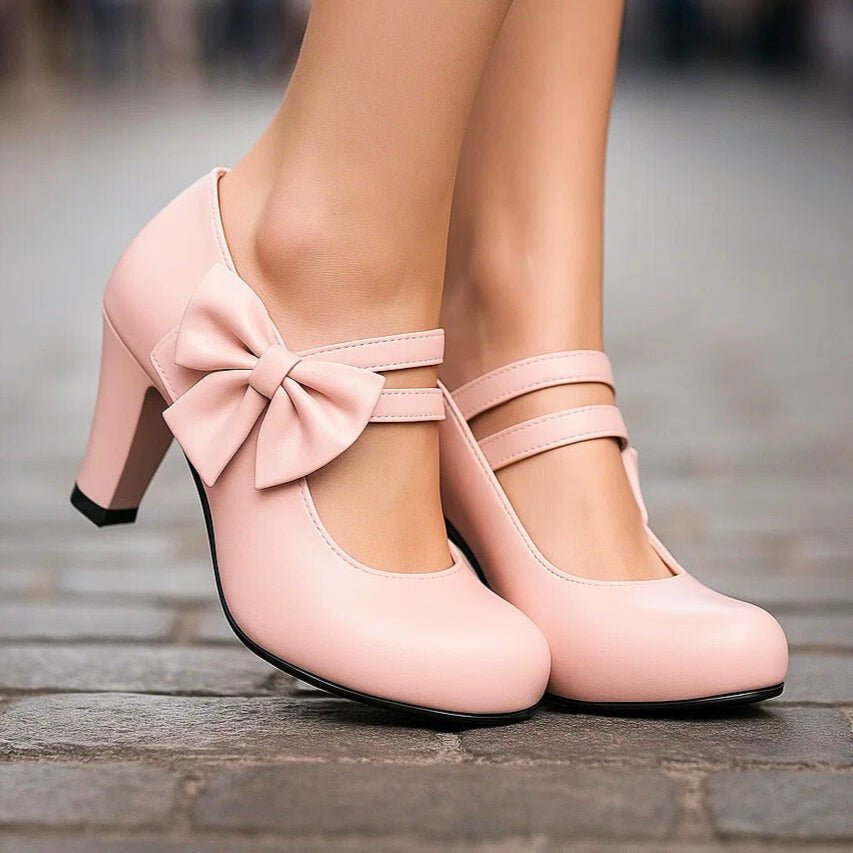 Hanna | Mary-Jane-Pumps mit Schleife - Lene & Roth