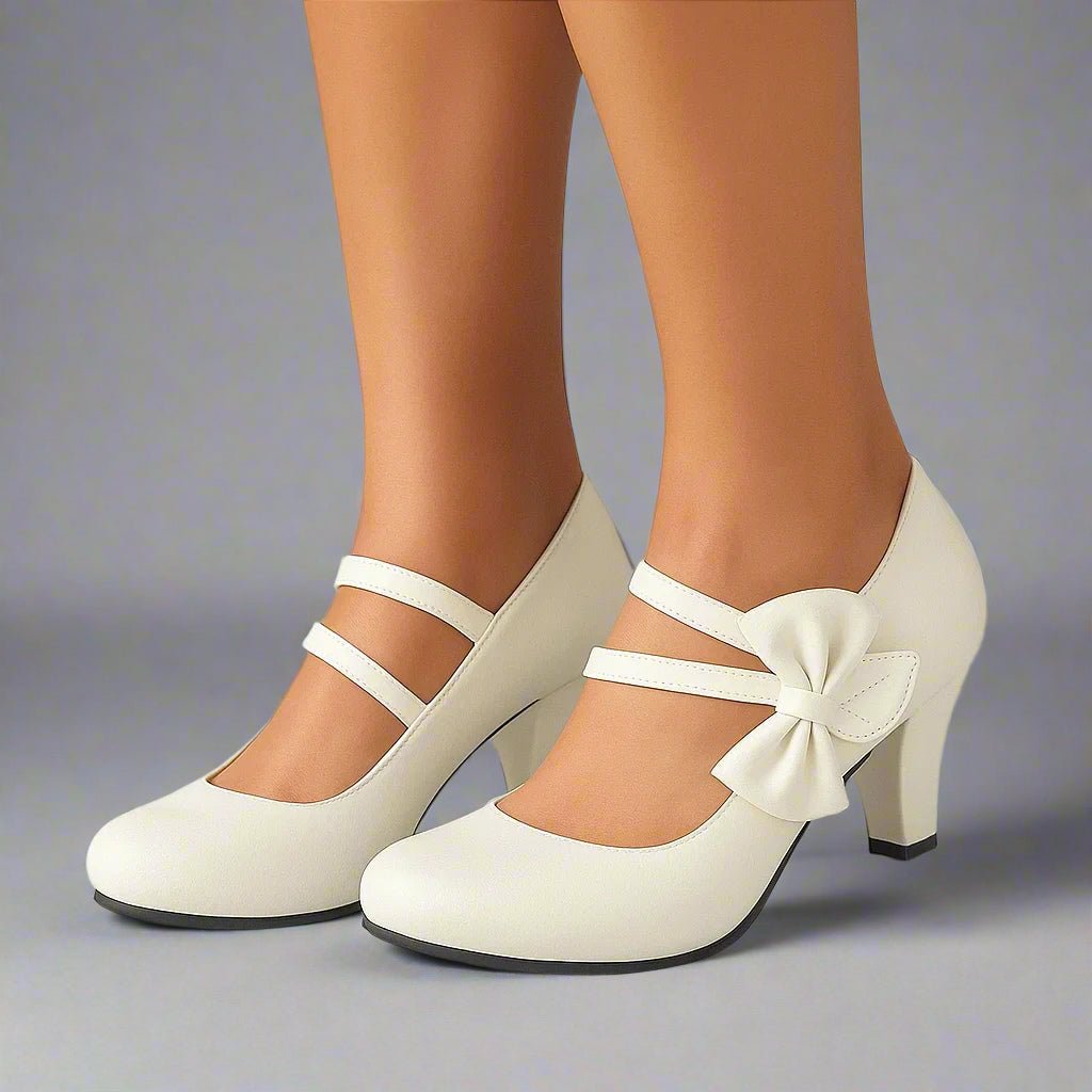 Hanna | Mary-Jane-Pumps mit Schleife - Lene & Roth