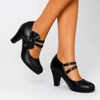 Hanna | Mary-Jane-Pumps mit Schleife - Lene & Roth