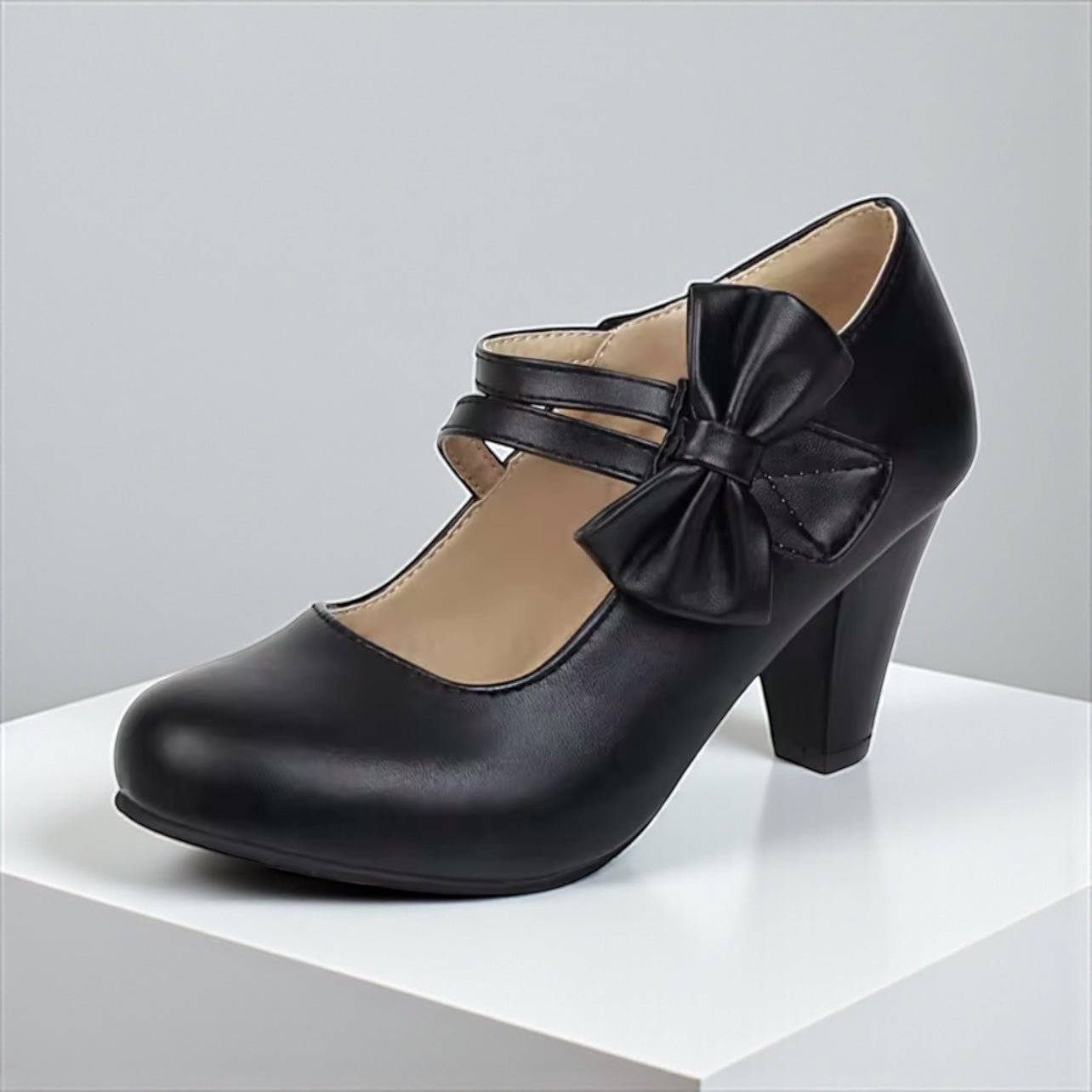 Hanna | Mary-Jane-Pumps mit Schleife - Lene & Roth