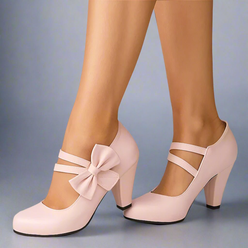 Hanna | Mary-Jane-Pumps mit Schleife - Lene & Roth