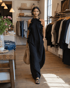 HÉLOÏSE | Maxikleid mit hohem Rüschenkragen - Lene & Roth