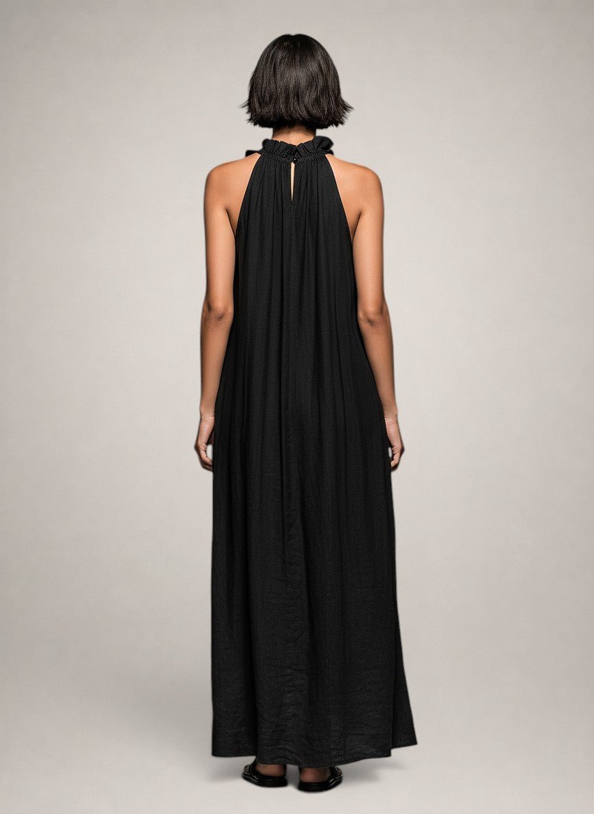 HÉLOÏSE | Maxikleid mit hohem Rüschenkragen - Lene & Roth