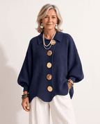 Isadora | Oversized Kragen-Cardigan - Lene & Roth
