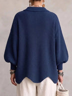 Isadora | Oversized Kragen-Cardigan - Lene & Roth