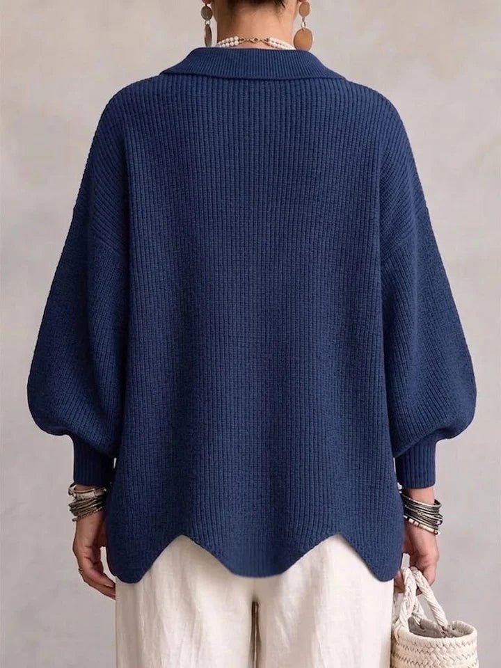 Isadora | Oversized Kragen-Cardigan - Lene & Roth