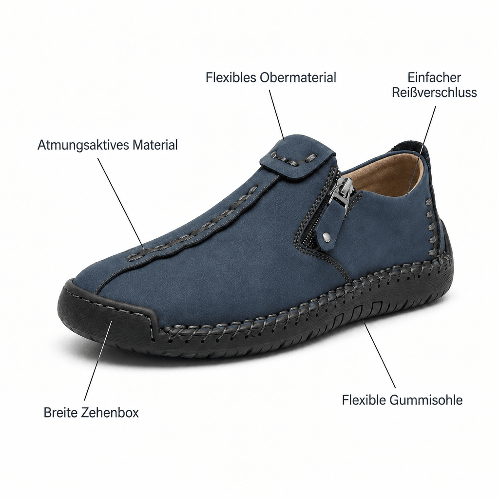 LUCIA™ – Handgenähte Slip-On Komfort-Loafer - Lene & Roth