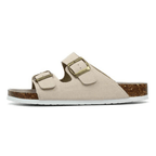 Maibulun Wildleder Sandale - Creme - Lene & Roth