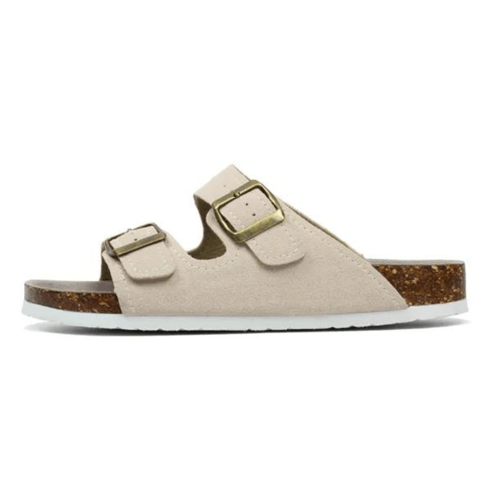 Maibulun Wildleder Sandale - Creme - Lene & Roth
