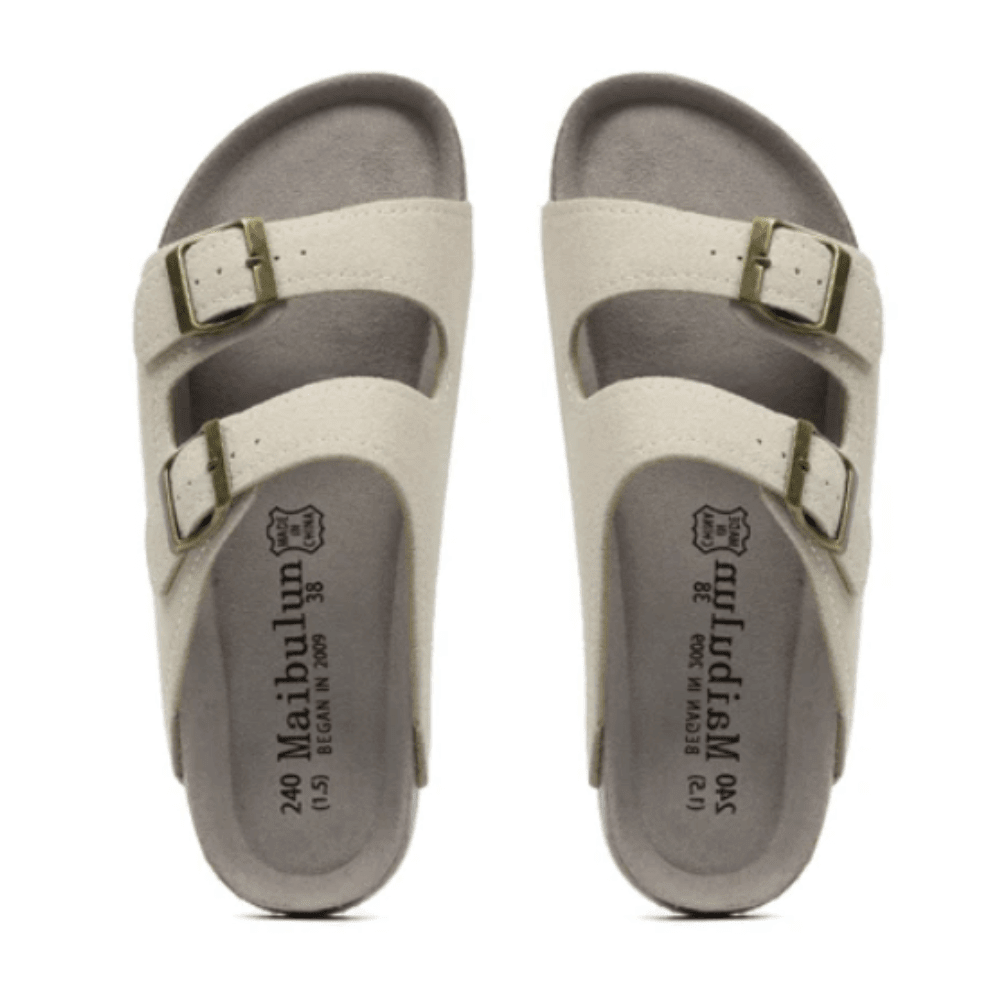 Maibulun Wildleder Sandale - Creme - Lene & Roth