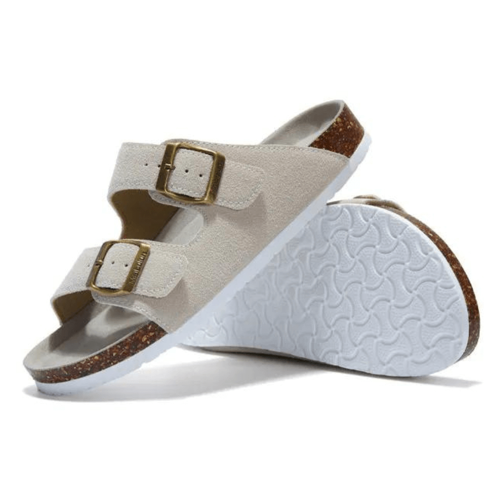 Maibulun Wildleder Sandale - Creme - Lene & Roth
