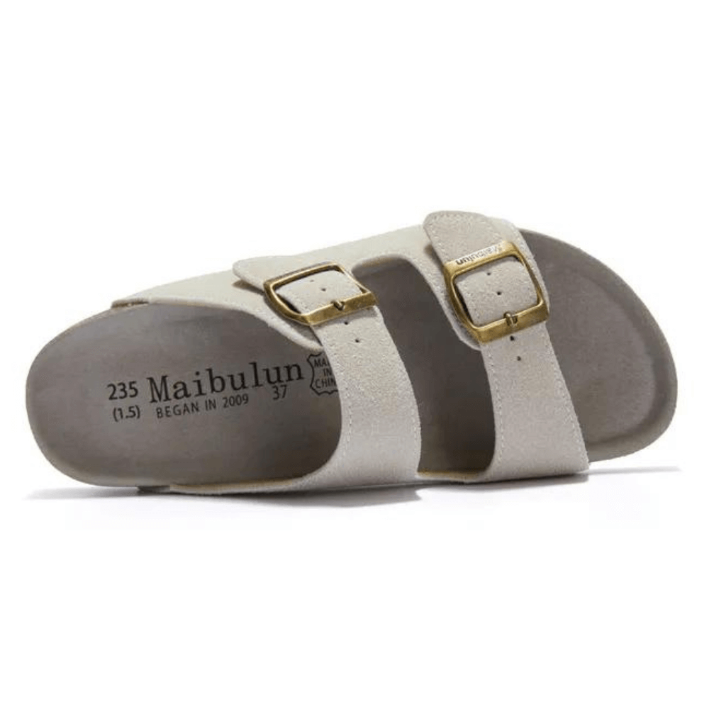 Maibulun Wildleder Sandale - Creme - Lene & Roth