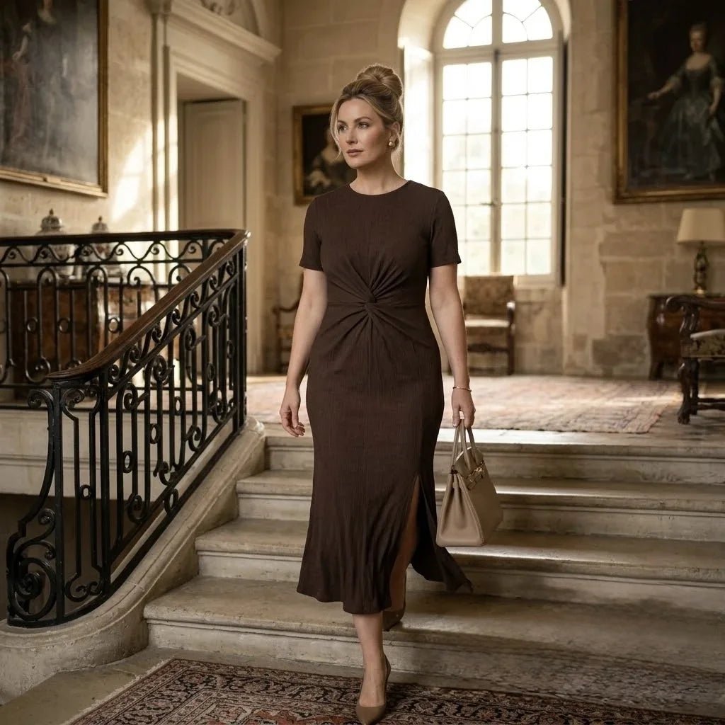 MARGOT | Figurbetontes Knotenkleid - Lene & Roth