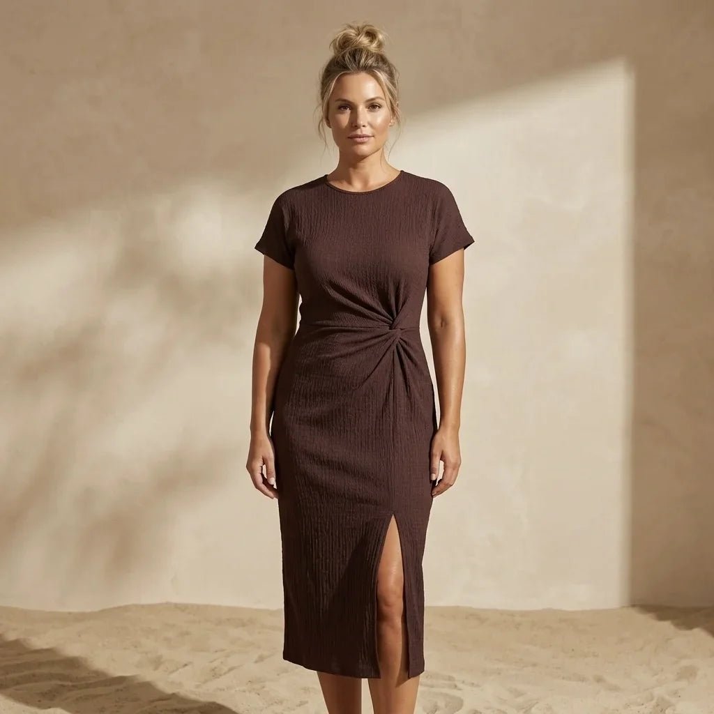 MARGOT | Figurbetontes Knotenkleid - Lene & Roth