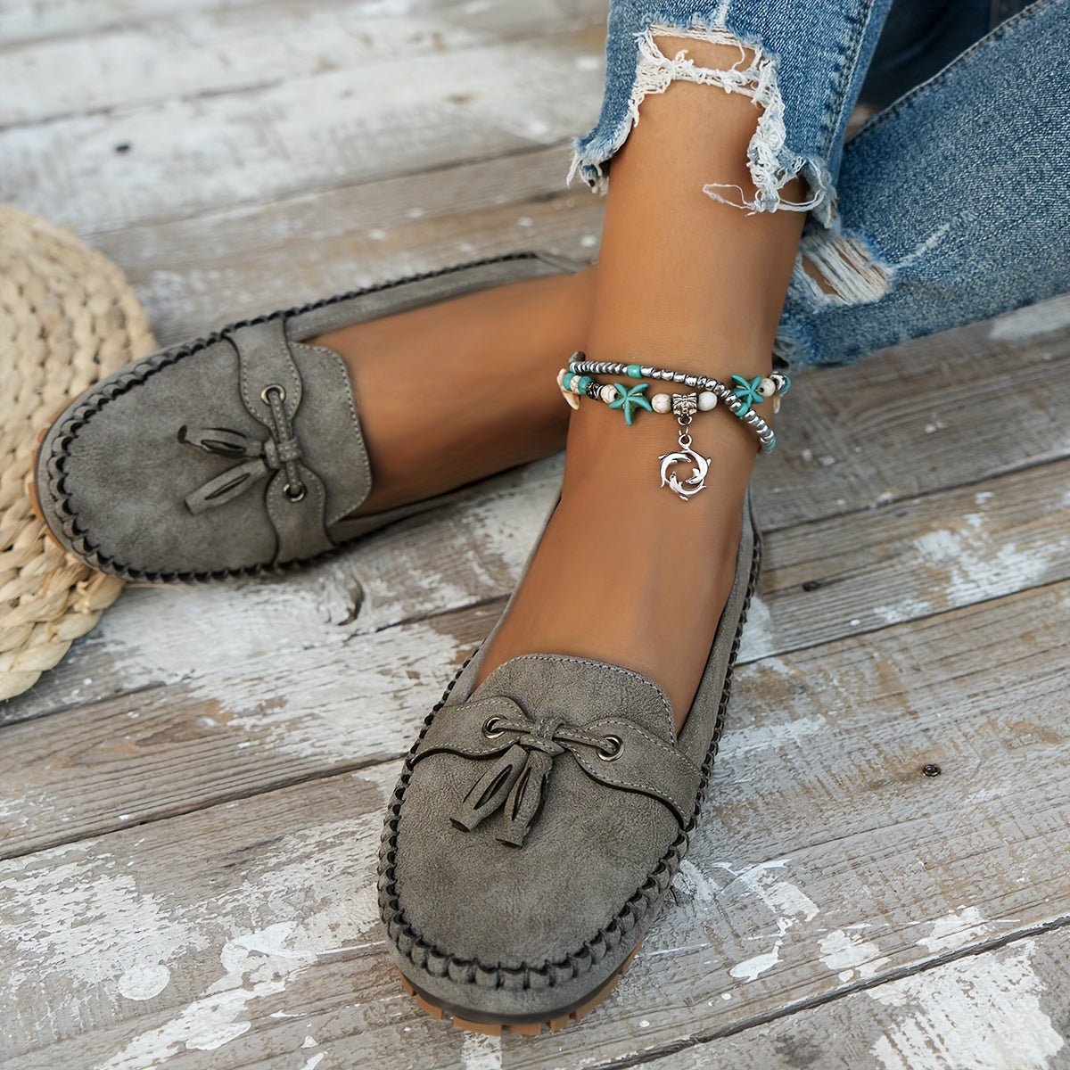 Nadine - Klassische Loafers mit Quasten-Detail - Lene & Roth
