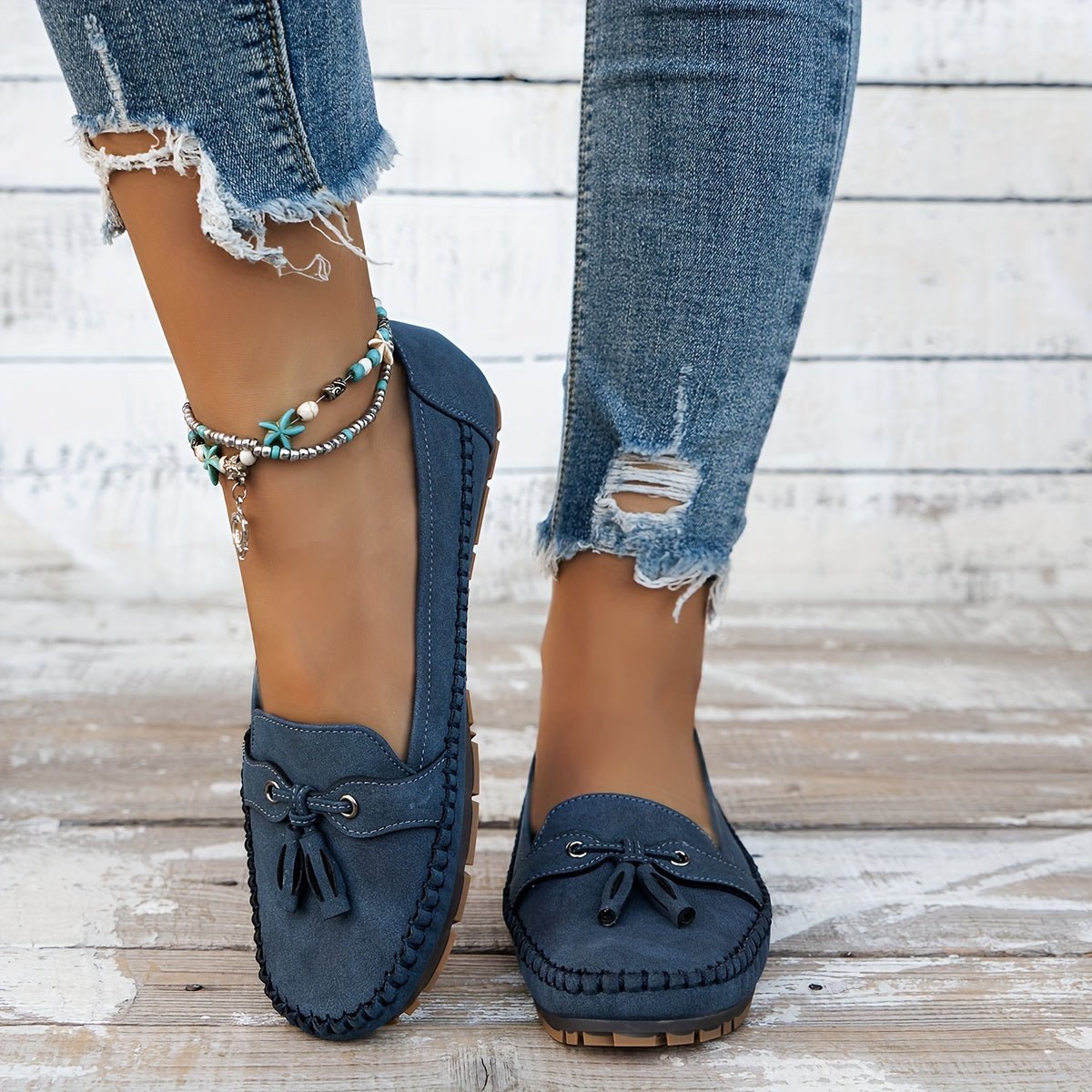 Nadine - Klassische Loafers mit Quasten-Detail - Lene & Roth