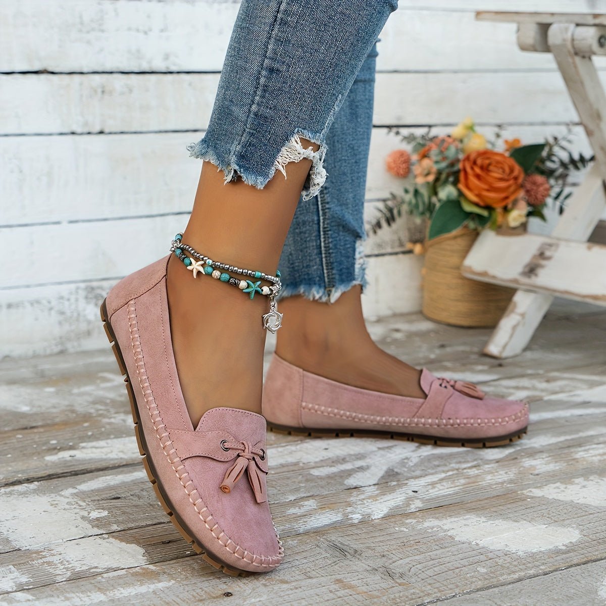 Nadine - Klassische Loafers mit Quasten-Detail - Lene & Roth