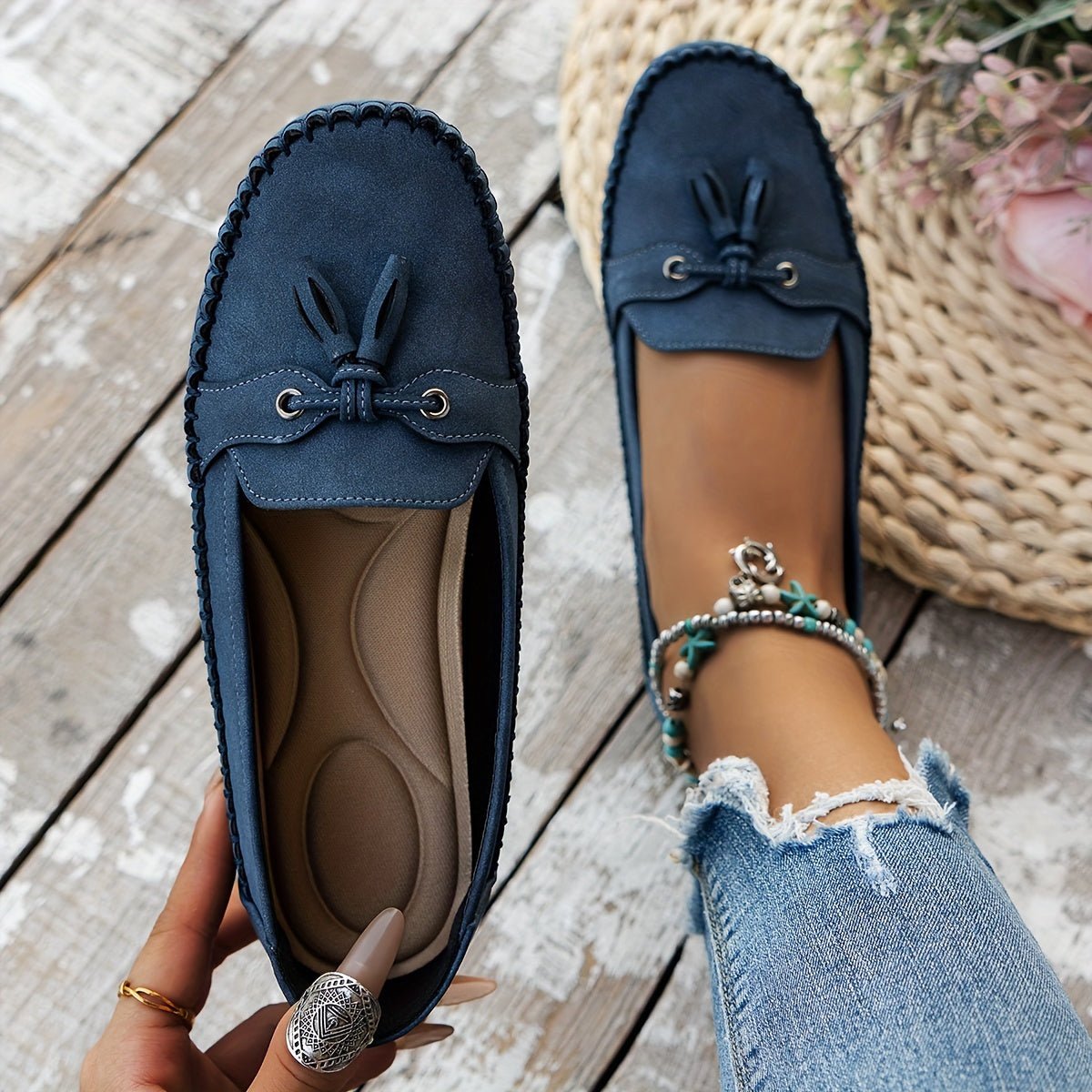 Nadine - Klassische Loafers mit Quasten-Detail - Lene & Roth