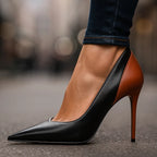 Ottilie | Spitze Stiletto-Pumps im Colorblocking-Design