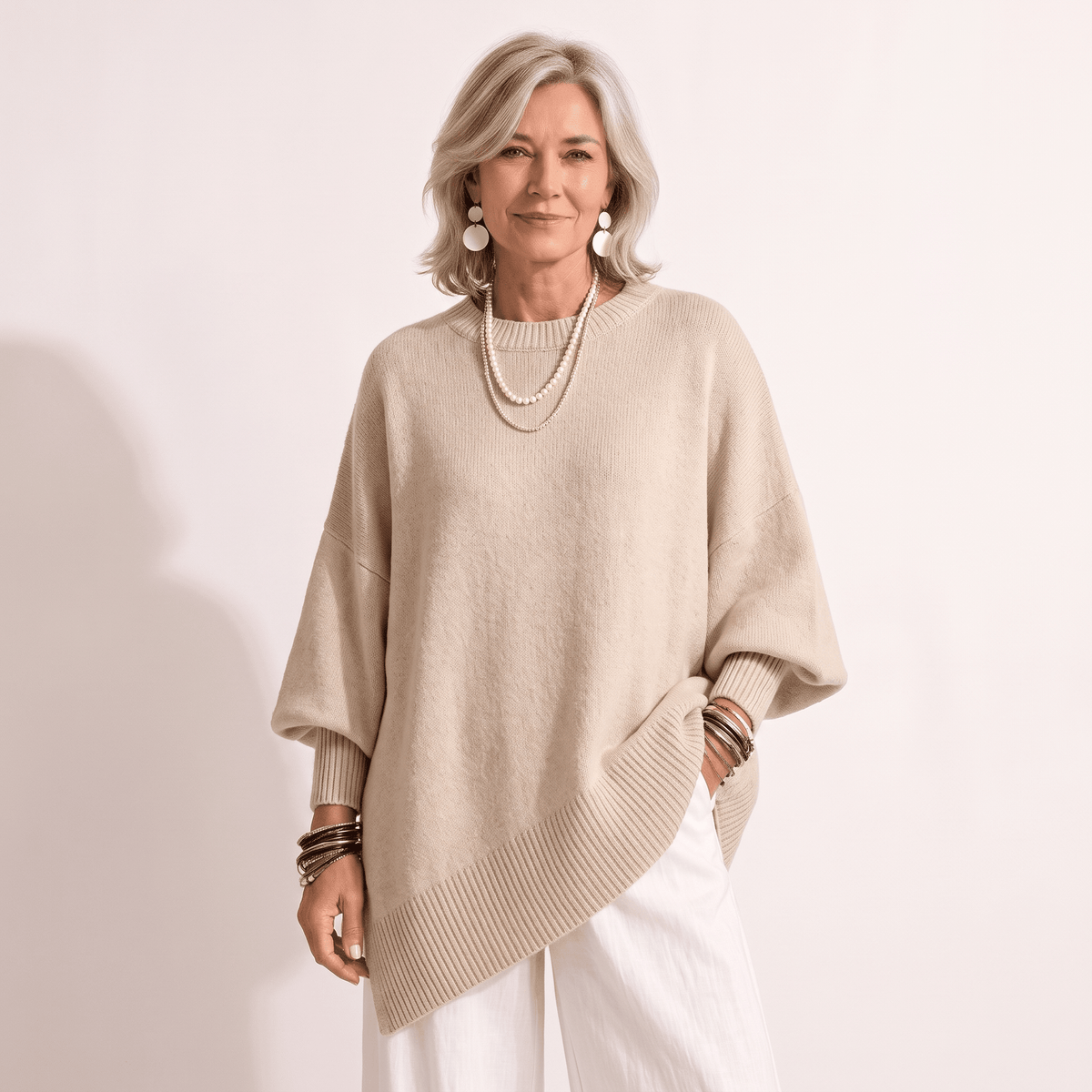 Rosalie | Oversize-Poncho-Pullover - Lene & Roth