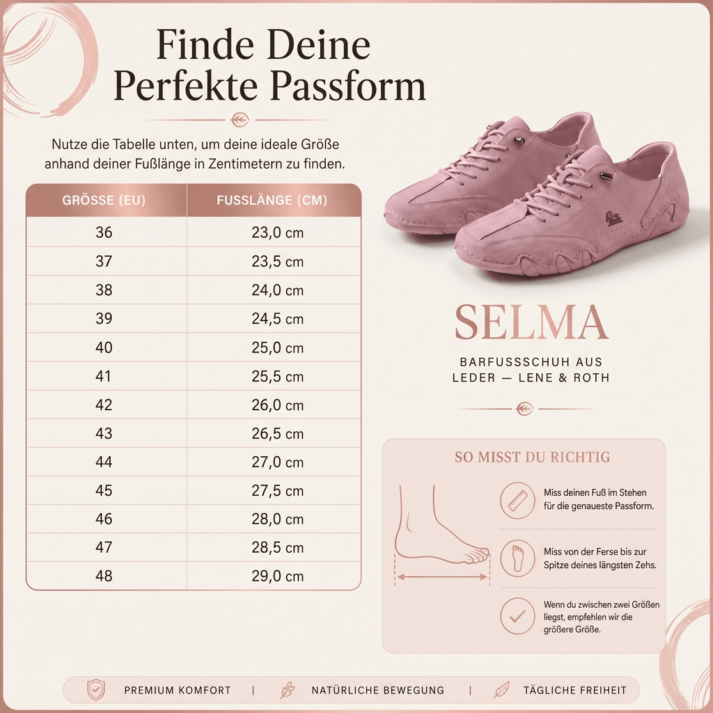 Selma – Ultra-bequemer Barfußschuhe aus Leder - Lene & Roth