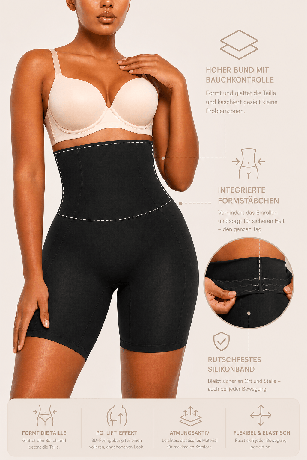SOLÈNE - Formende Shapewear-Shorts - Lene & Roth