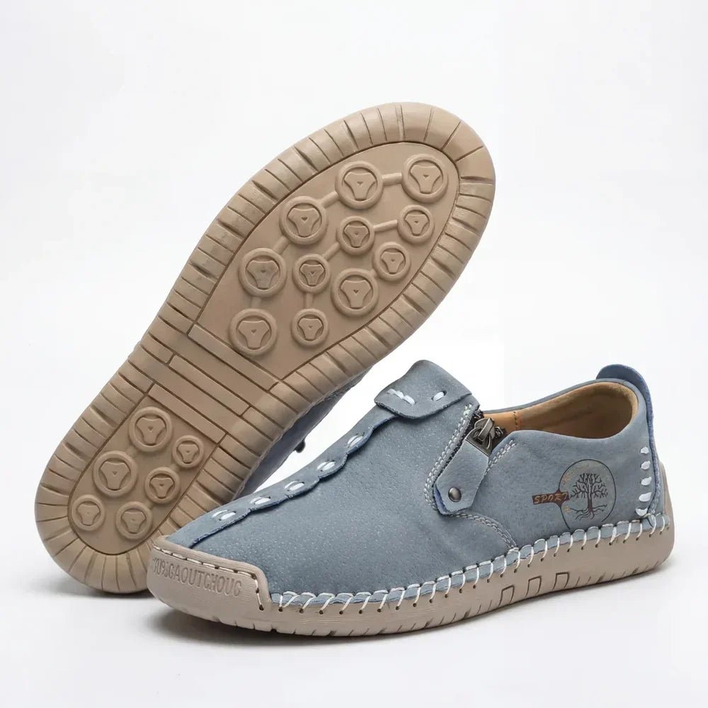 Vera™ – Hand-Stitched Slip-On Comfort Loafers | No-Bend Zipper, Wide Toe Box & All-Day Comfort - Lene & Roth