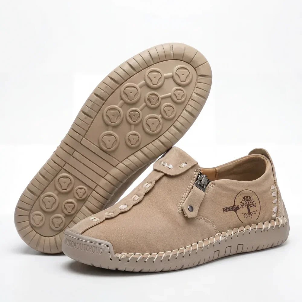 Vera™ – Hand-Stitched Slip-On Comfort Loafers | No-Bend Zipper, Wide Toe Box & All-Day Comfort - Lene & Roth