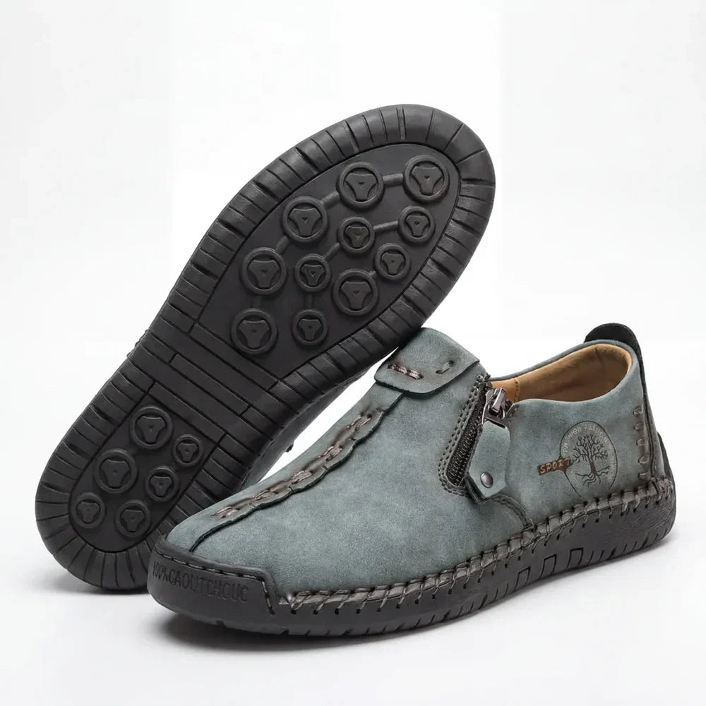 Vera™ – Hand-Stitched Slip-On Comfort Loafers | No-Bend Zipper, Wide Toe Box & All-Day Comfort - Lene & Roth