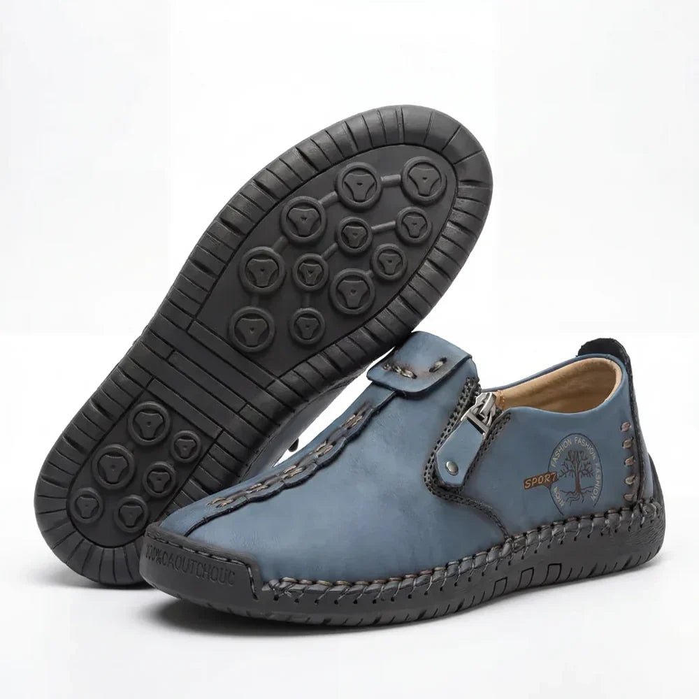 Vera™ – Hand-Stitched Slip-On Comfort Loafers | No-Bend Zipper, Wide Toe Box & All-Day Comfort - Lene & Roth