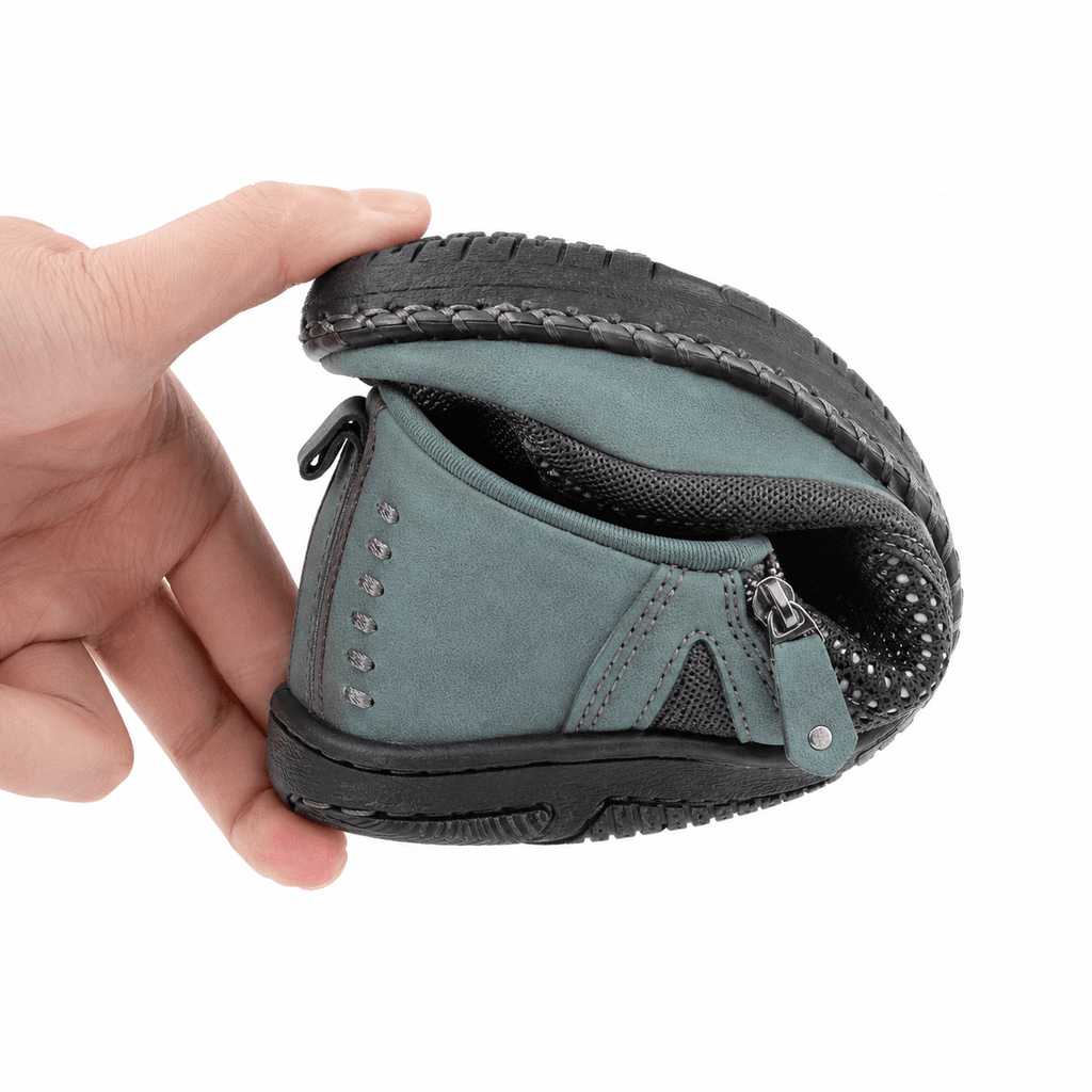 Vera™ – Hand-Stitched Slip-On Comfort Loafers | No-Bend Zipper, Wide Toe Box & All-Day Comfort - Lene & Roth
