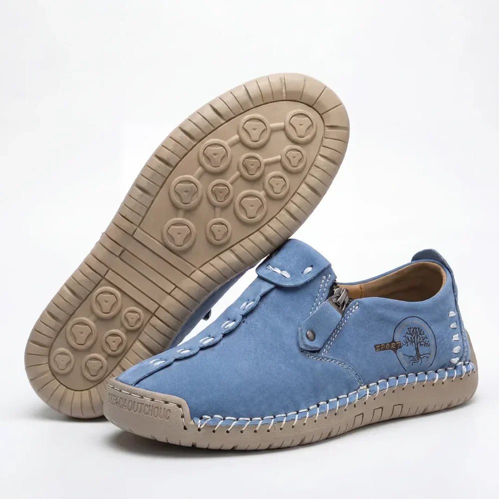 Vera™ – Hand-Stitched Slip-On Comfort Loafers | No-Bend Zipper, Wide Toe Box & All-Day Comfort - Lene & Roth
