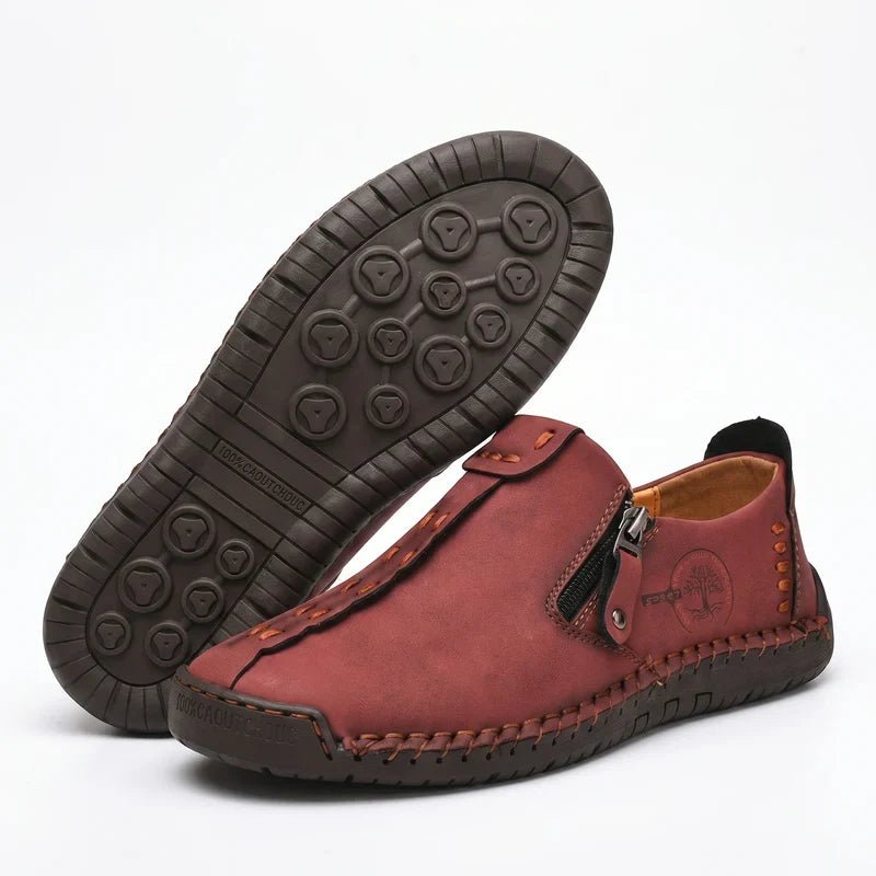 Vera™ – Hand-Stitched Slip-On Comfort Loafers | No-Bend Zipper, Wide Toe Box & All-Day Comfort - Lene & Roth